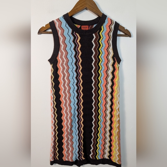 Missoni X Target Knit Chevron Print Sleeveless Mini Sweater Dress - Picture 6 of 6
